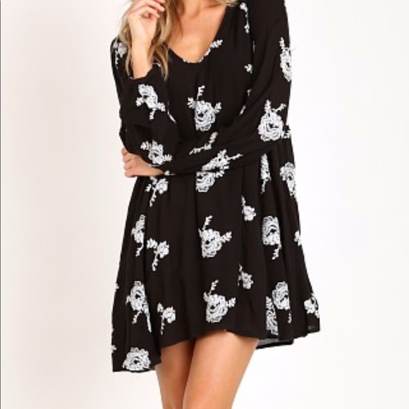 Free People Embroidered Austin Dress - Picture 1 of 8